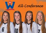 Four Tigers Earn All-WCC Volleyball Honors
